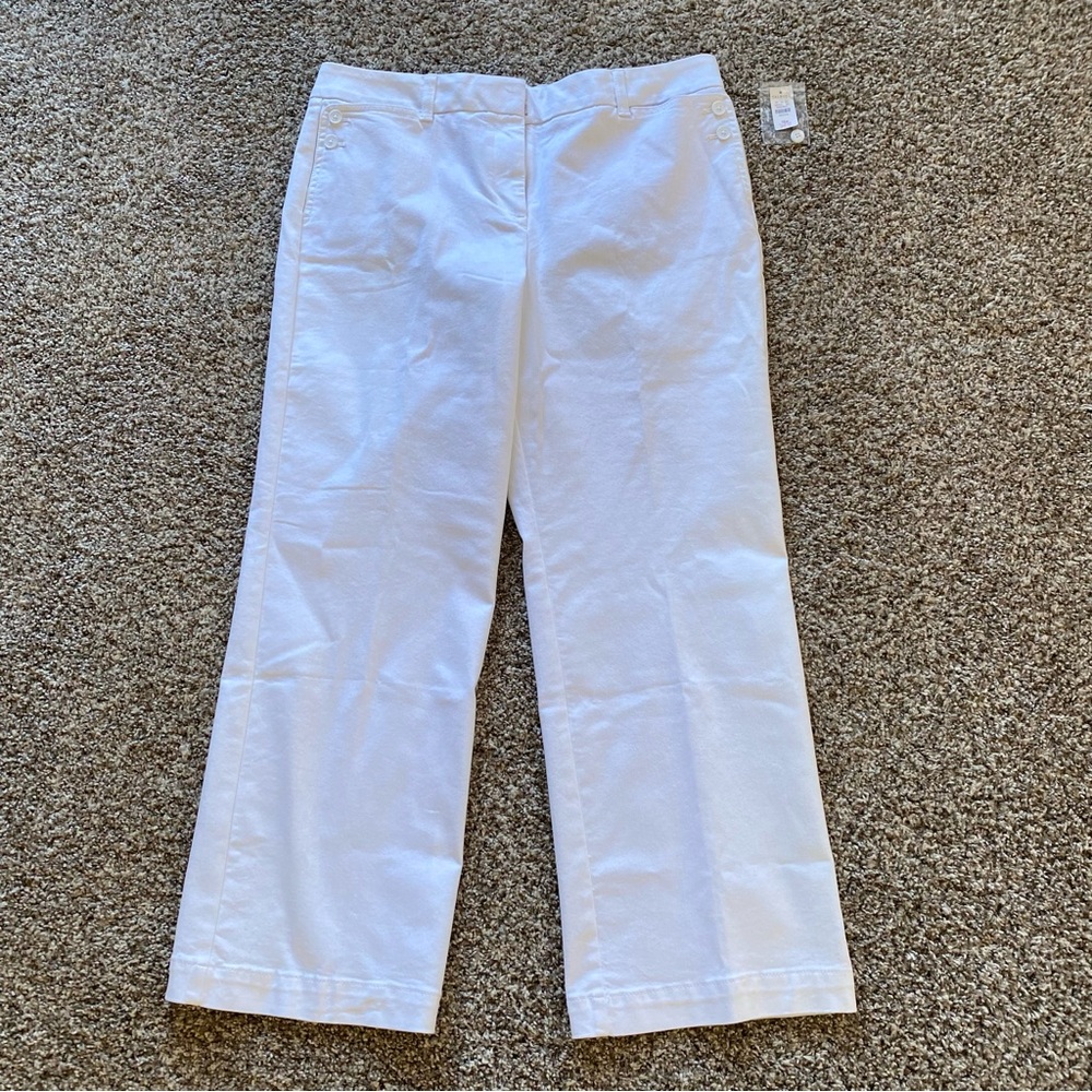 Talbots Simply Flattering Wide Leg Trousers Pants Jeans Size 16P